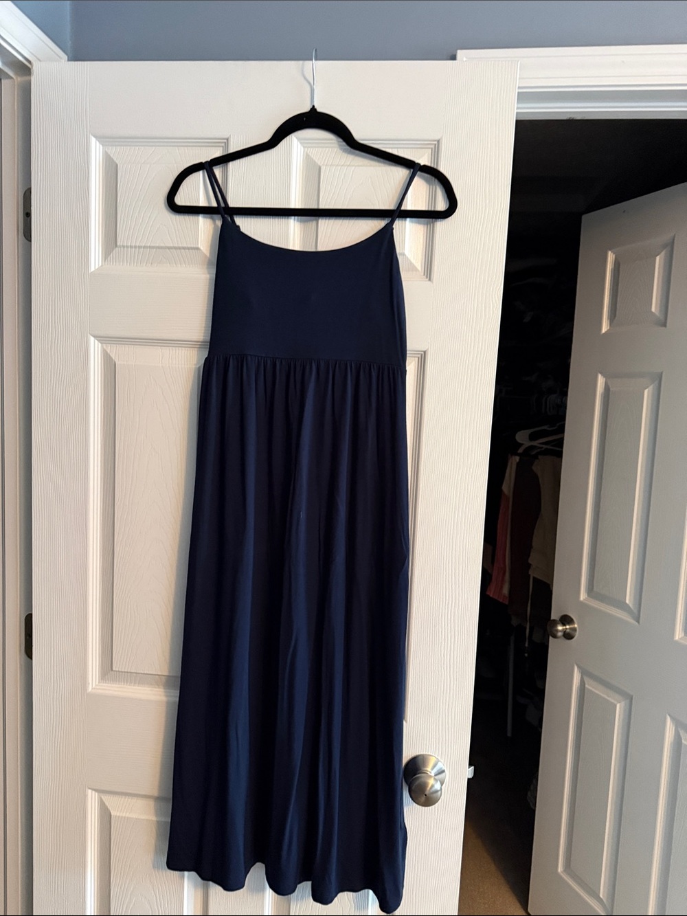 Navy blue maxi dress